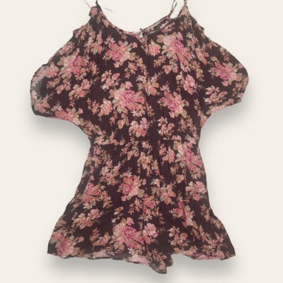 American Eagle Floral Print Romper Size Small - Picture 1 of 8